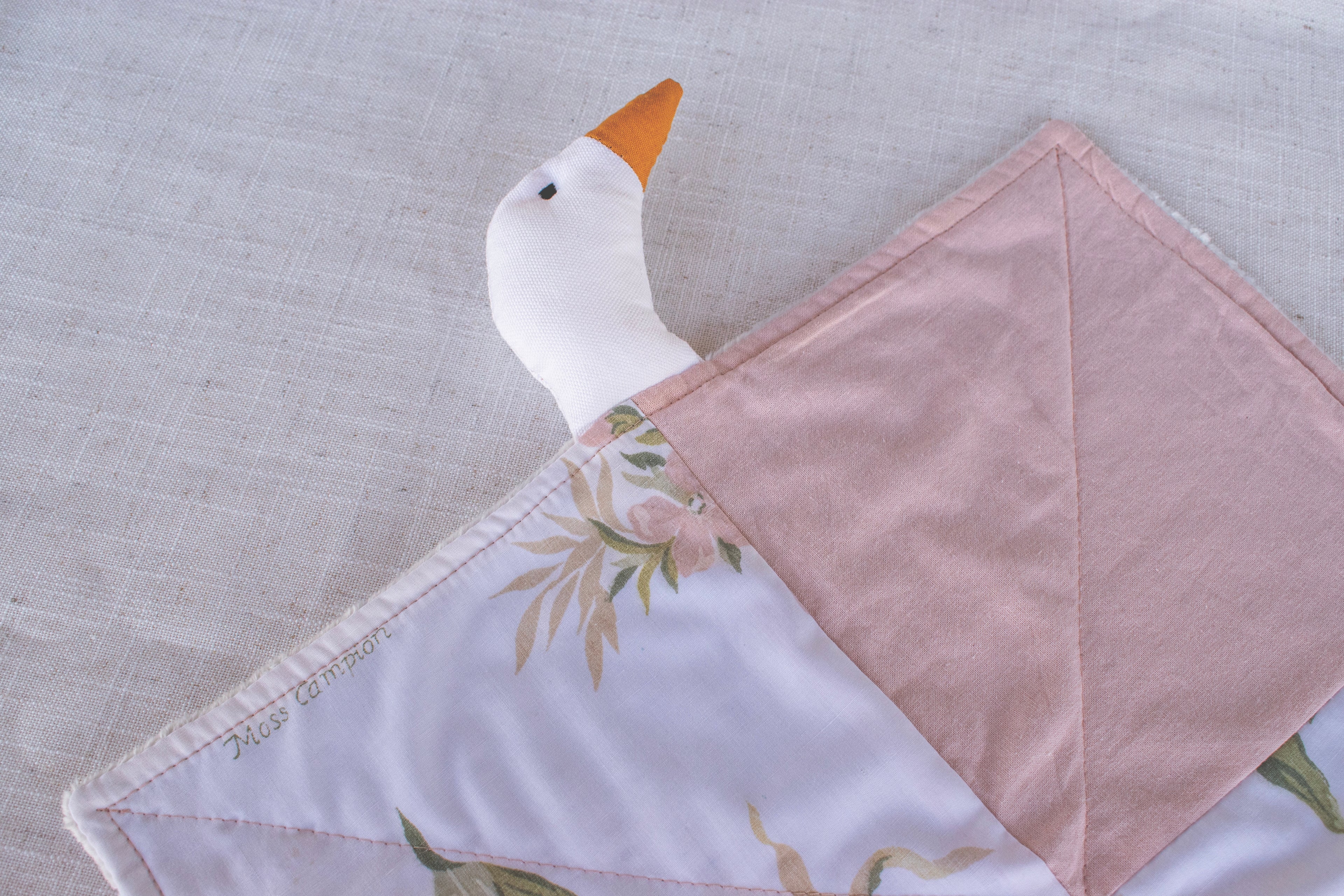 Baby Girl Quilted Lovey | Minky Baby Blanket in Vivian's Collection