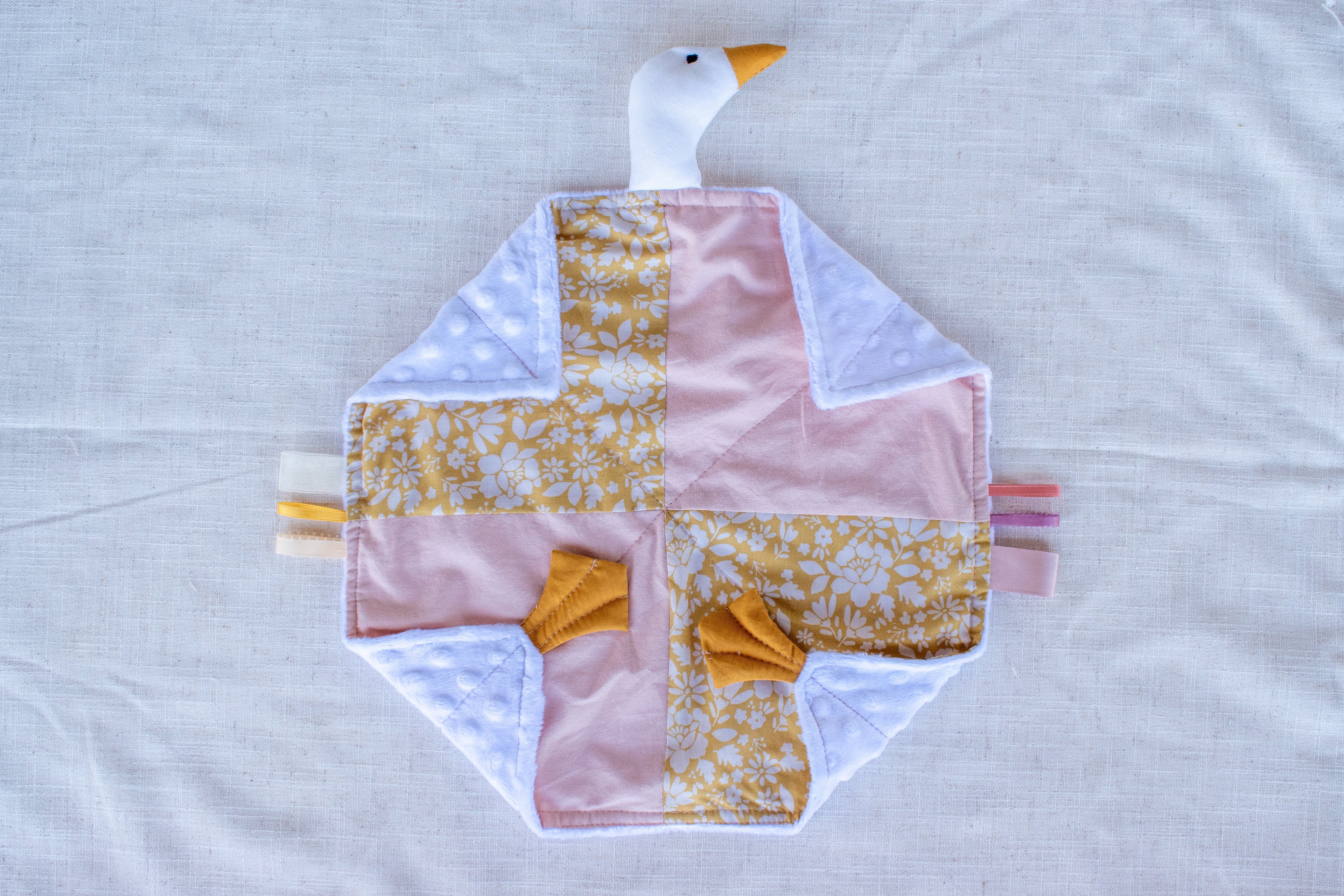 Baby Girl Quilted Lovey | Minky Baby Blanket in Lily's Collection