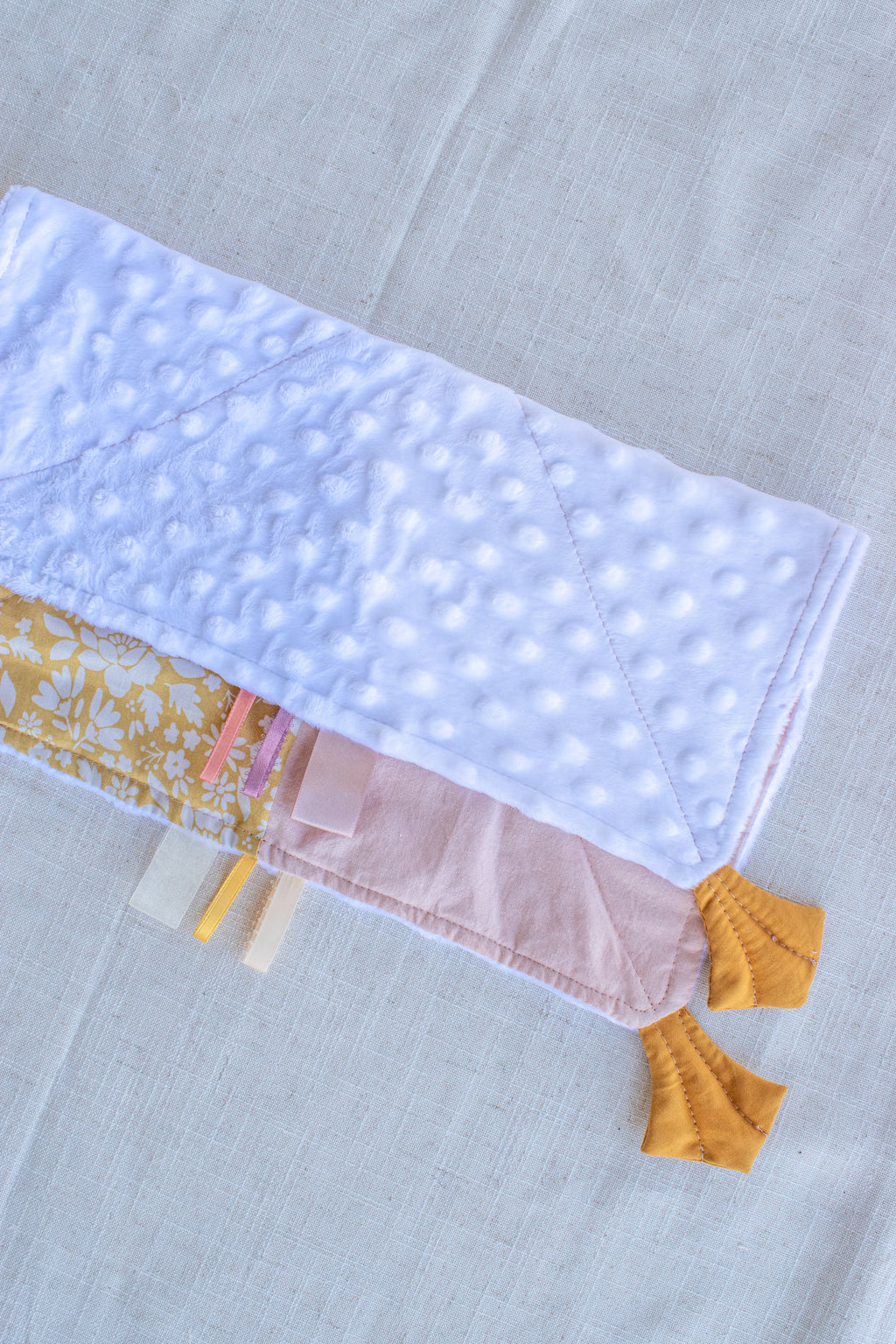 Baby Girl Quilted Lovey | Minky Baby Blanket in Lily's Collection