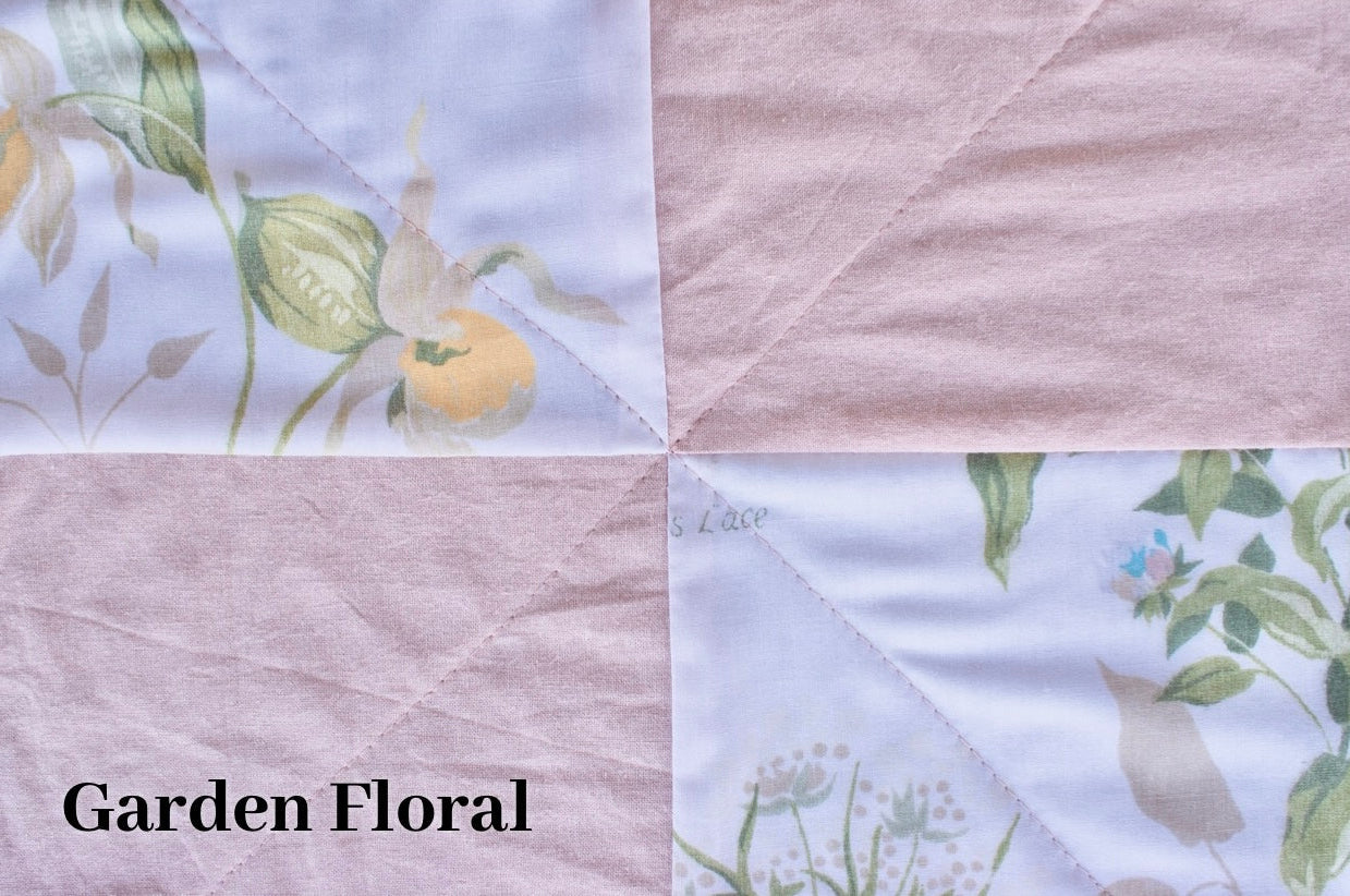 Baby Girl Quilted Lovey | Minky Baby Blanket in Vivian's Collection