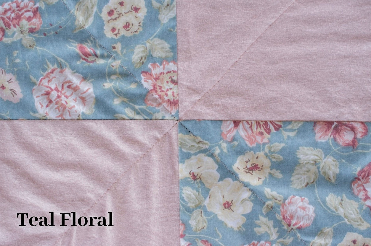 Baby Girl Quilted Lovey | Minky Baby Blanket Isabella's Collection